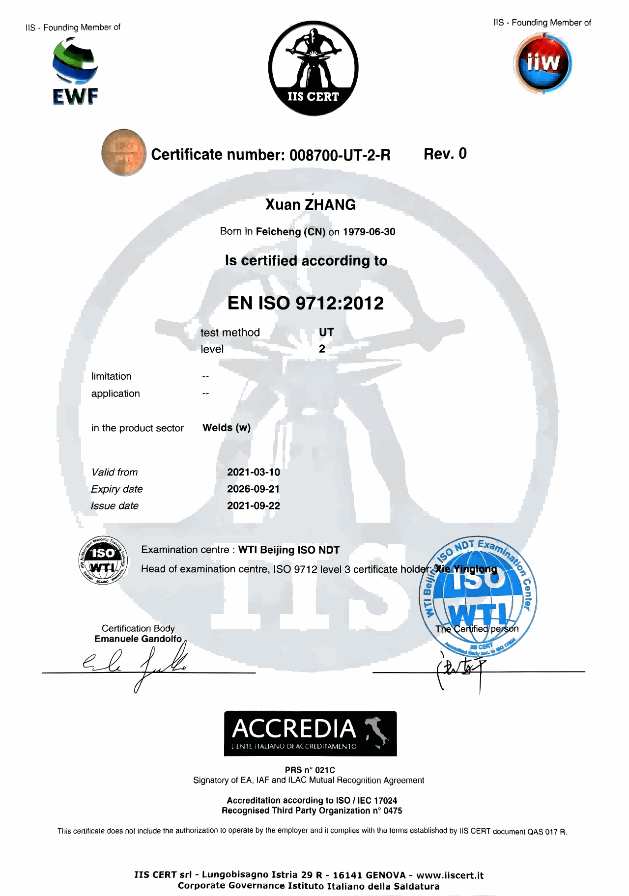 Certificación