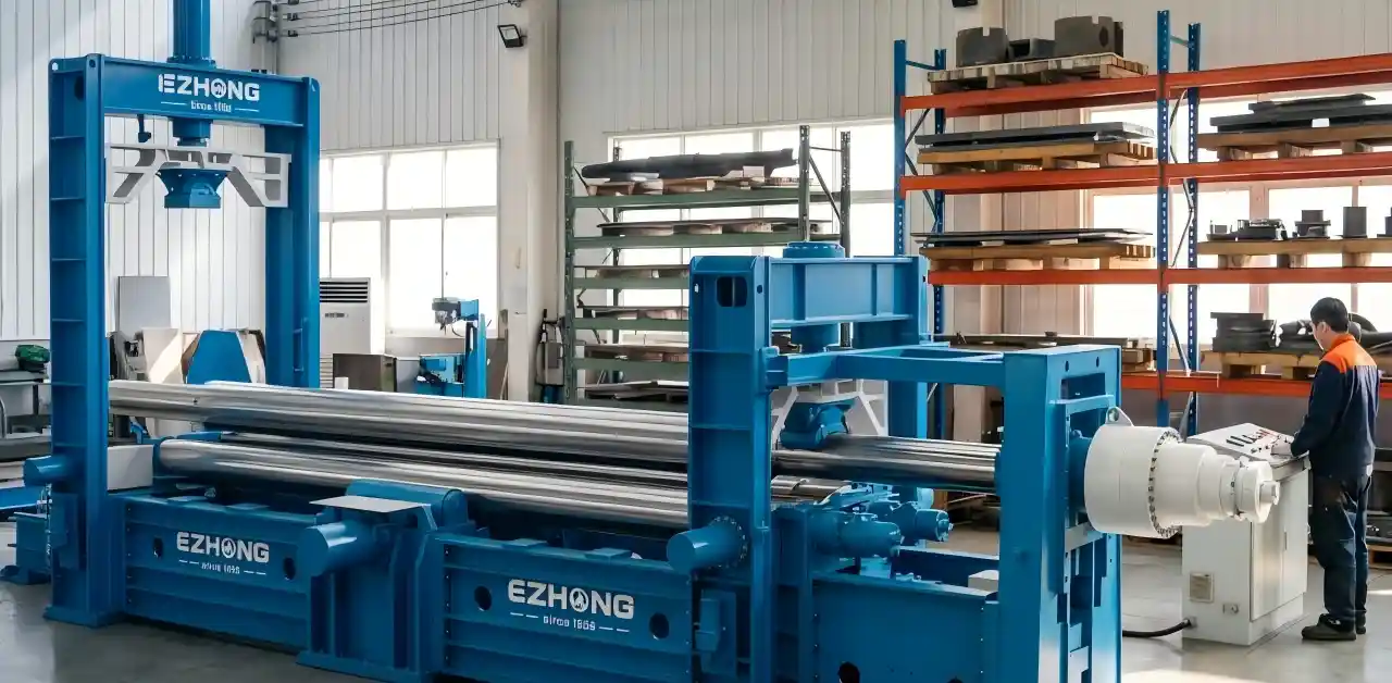 Máquina de rodadura de placas hidráulica de 3 rodillos de uso pesado de 12m