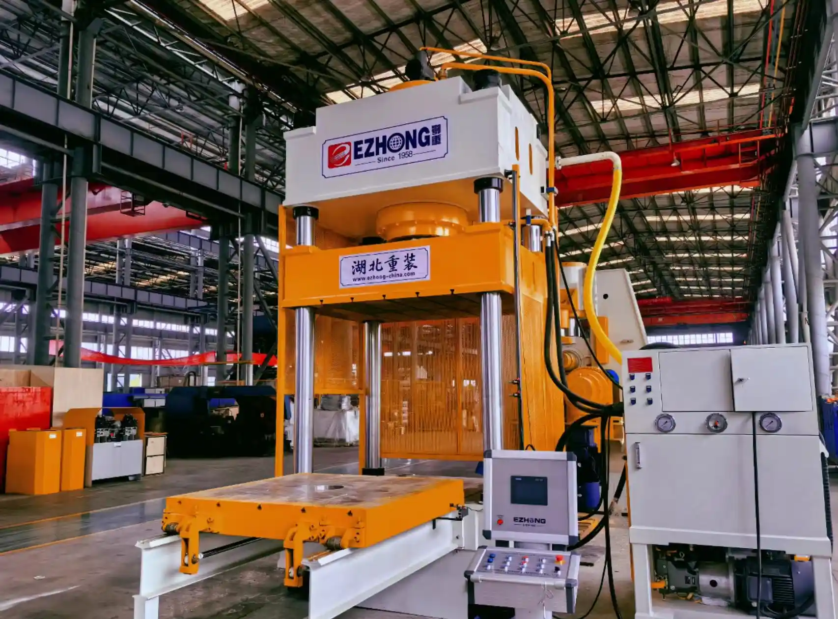 EZY Máquina de Prensa Hidráulica de Cuatro Columnas