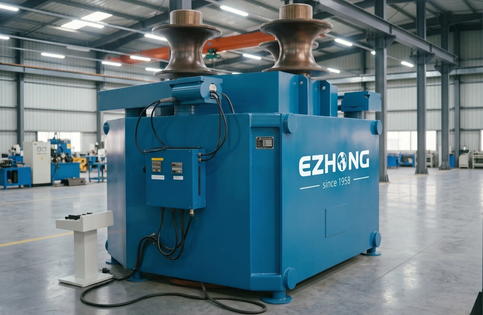 EZHONG Máquina de doblado de perfiles THW24 procesando perfiles de H-beam y acero angular