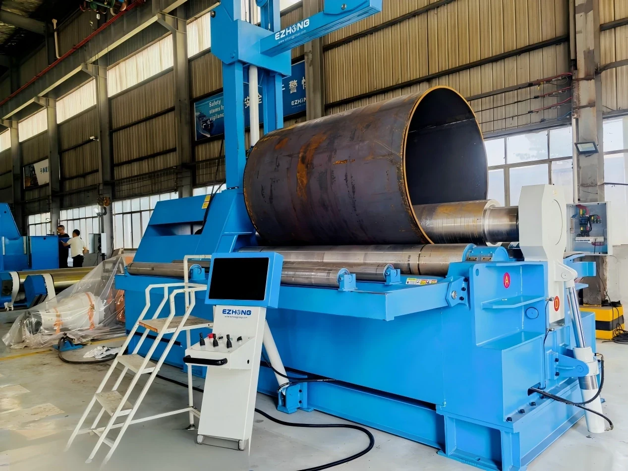 Máquina de Doblamiento de Placas de 4 Rodillos Hidráulica CNC